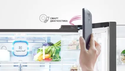 Холодильник lg total no frost двокамерні моделі з функцією smart diagnosis, відгуки (кухні площею холодильником) Холодильник lg total no frost двокамерні моделі з функцією smart diagnosis, відгуки