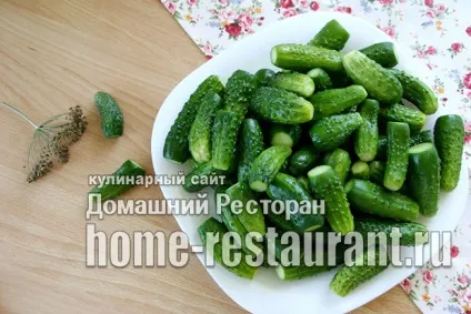 Хрусткі мариновані огірки на зиму (суха стерилізація) (мариновані) Хрусткі мариновані огірки на зиму (суха стерилізація)