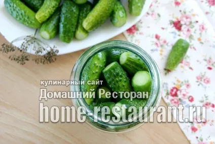Хрусткі мариновані огірки на зиму (суха стерилізація) (зиму) Хрусткі мариновані огірки на зиму (суха стерилізація)