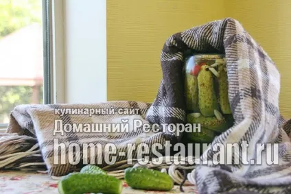 Хрусткі мариновані огірки на зиму (суха стерилізація) (хрусткі) Хрусткі мариновані огірки на зиму (суха стерилізація)