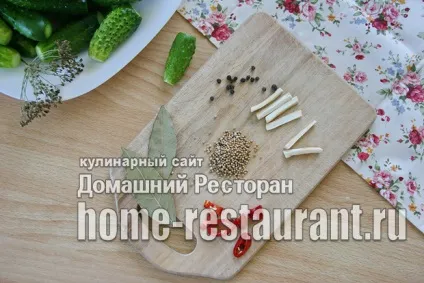Хрусткі мариновані огірки на зиму (суха стерилізація) (банки стерилізують хвилин) Хрусткі мариновані огірки на зиму (суха стерилізація)