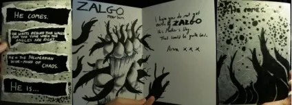 Зальген, netlore zalgo, Зальген, Лавкрафт, Кріпі, Кріпі-треди (Зальген) Зальген, netlore zalgo, Зальген, Лавкрафт, Кріпі, Кріпі-треди