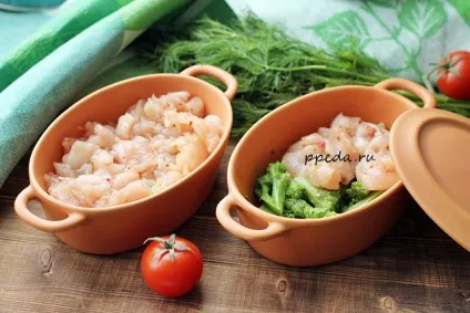 Запіканка з брокколі з курячою грудкою і грибами (грудкою) Запіканка з брокколі з курячою грудкою і грибами