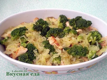 Запіканка з брокколі і курячого філе - з курки з овочами - смачна їжа (курячого) Запіканка з брокколі і курячого філе - з курки з овочами - смачна їжа