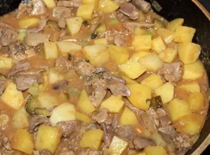 Печеня з курячих потрухів - покроковий рецепт з фото на (рецепти) Печеня з курячих потрухів - покроковий рецепт з фото на