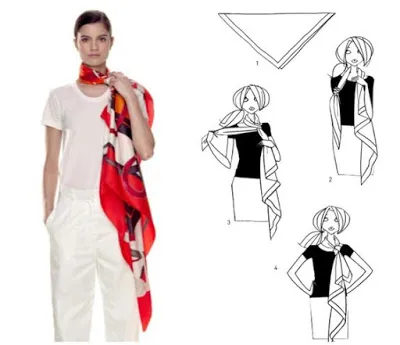 105 Ідей від hermes, як пов'язати шовкову хустку, serafima dvoretskaya (how to tie scarves) 105 Ідей від hermes, як пов'язати шовкову хустку, serafima dvoretskaya