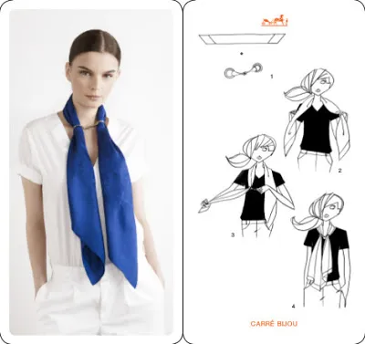 105 Ідей від hermes, як пов'язати шовкову хустку, serafima dvoretskaya (how to tie scarves) 105 Ідей від hermes, як пов'язати шовкову хустку, serafima dvoretskaya