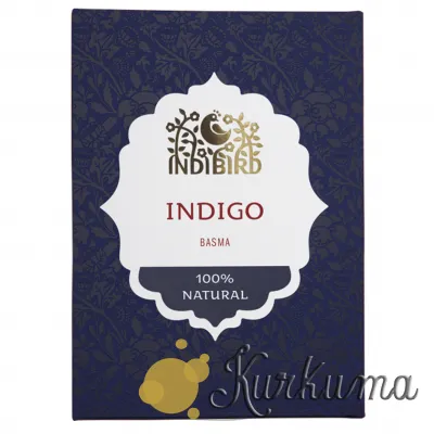 100% Натуральна фарба для волосся індиго (басма), 100гр (henna indigo), kurkuma (товари з Індії.) 100% Натуральна фарба для волосся індиго (басма), 100гр (henna indigo), kurkuma