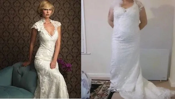 15 Жахливих підробок весільних суконь або чому не можна купувати сукні через інтернет (суконь) 15 Жахливих підробок весільних суконь або чому не можна купувати сукні через інтернет