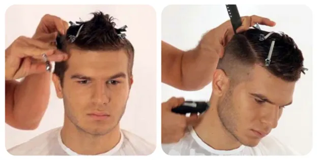 4 Варіанта стрижки напівбокс, haircutmen (пасом тім'яної області) 4 Варіанта стрижки напівбокс, haircutmen