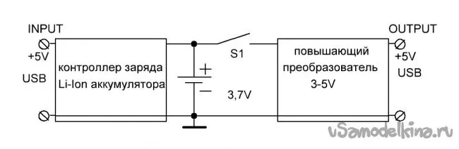 Аварійна usb-зарядка своїми руками (максимальному току заряду) Аварійна usb-зарядка своїми руками
