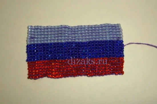 Брелок з бісеру флагУкаіни своїми руками (брелок) Брелок з бісеру флагУкаіни своїми руками