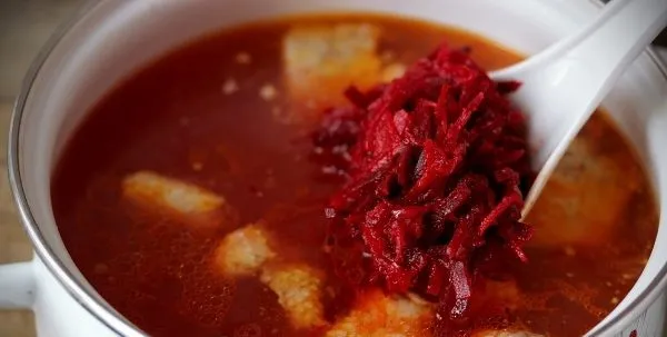 Борщ без капусти з буряком рецепти з фото, калорійність