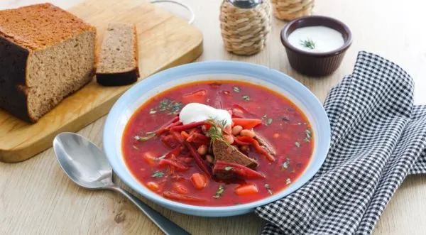 Борщ без капусти з буряком рецепти з фото, калорійність