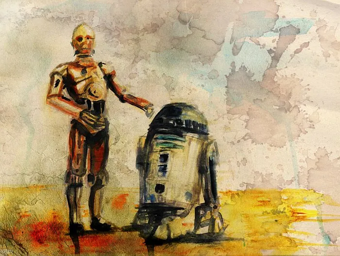 C-3po дройд з всесвіту зоряних воєн (зіркових) C-3po дройд з всесвіту зоряних воєн