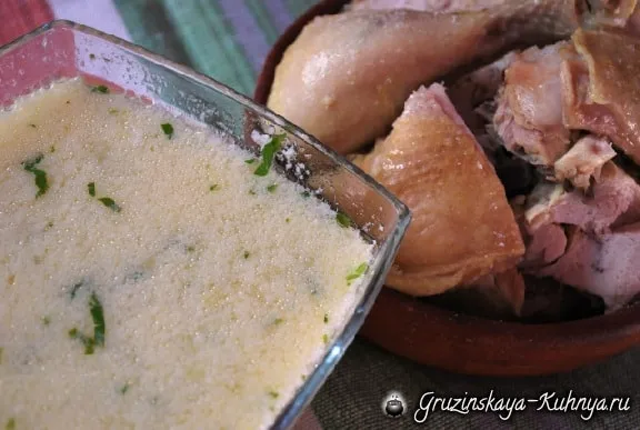 Чихиртма з курки по-грузинськи - грузинська кухня (ложки білого винного) Чихиртма з курки по-грузинськи - грузинська кухня