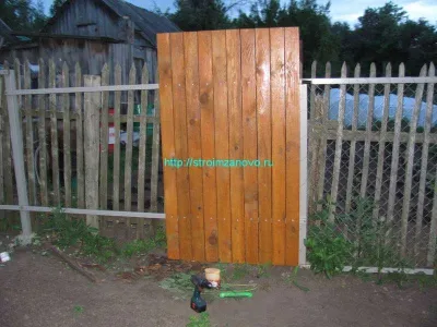 Дерев'яний паркан своїми руками