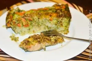 Горбуша з рисом і овочами в духовці
