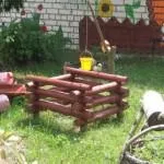 Пластикові меблі для дачі в Леруа Мерлен, лавки