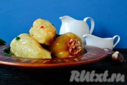 Перці, фаршировані куркою і рисом - рецепт з фото