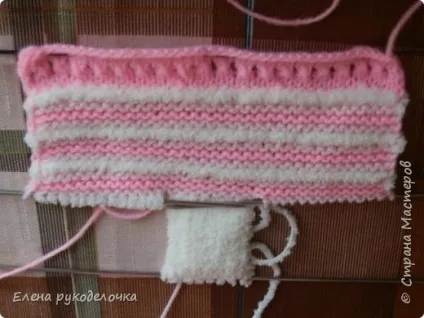 Пінетки зайчика (як я їх роблю), країна майстрів (в'яжемо ряди лицьовій гладдю) Пінетки зайчика (як я їх роблю), країна майстрів