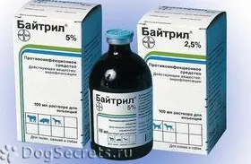 Байтрил для собак інструкція, ціна, відгуки