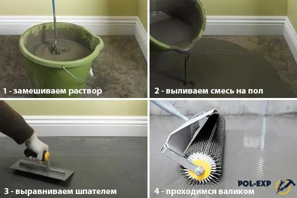 Грунтовка для підлоги під лінолеум - види, характеристики, інструкція по нанесенню