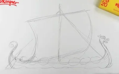 Як намалювати судно вікінгів поетапно - уроки малювання - корисне на artsphera (робота) Як намалювати судно вікінгів поетапно - уроки малювання - корисне на artsphera
