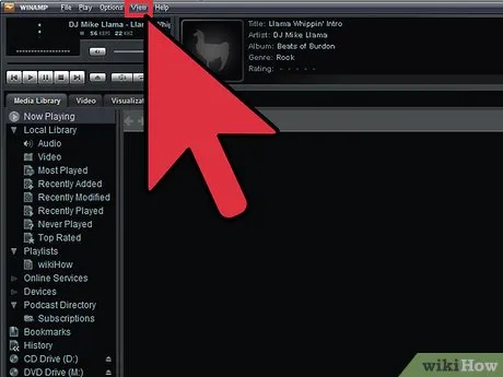 Як змінити зорові образи (візуалізацію) winamp