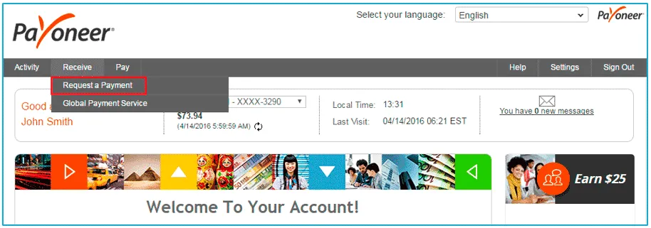 Як перевести гроші на payoneer - огляд request a payment, make a payment, і інші варіанти (гроші) Як перевести гроші на payoneer - огляд request a payment, make a payment, і інші варіанти