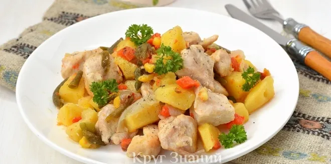 Як приготувати курку з овочами в мультиварці - коло знань (мультиварці) Як приготувати курку з овочами в мультиварці - коло знань