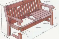 Як зробити лавку зі спинкою своїми руками з дерева і комбінована (спинкою) Як зробити лавку зі спинкою своїми руками з дерева і комбінована