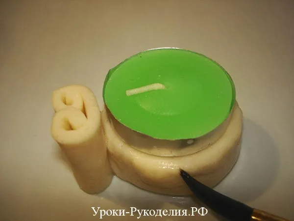 Як зробити свічник - уроки рукоділля (ліпимо з солоного тіста) Як зробити свічник - уроки рукоділля