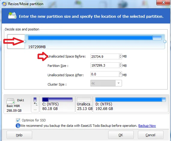 Як збільшити диск c в windows 7, 8 і 10, будні технічної підтримки (EaseUS Partition Master Після) Як збільшити диск c в windows 7, 8 і 10, будні технічної підтримки