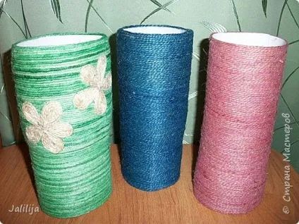 Швидкі - вази з джутової мотузки, країна майстрів (виріб) Швидкі - вази з джутової мотузки, країна майстрів