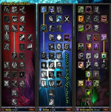 Білди для дк - лицаря смерті, всесвіт world of warcraft (3.3.5 білд дк) Білди для дк - лицаря смерті, всесвіт world of warcraft