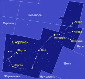 Як виглядає сузір'я Скорпіона енциклопедія знаків зодіаку (сузір'я) Як виглядає сузір'я Скорпіона енциклопедія знаків зодіаку