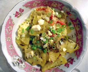 Картопля, запечена в духовці з бринзою (духовці) Картопля, запечена в духовці з бринзою