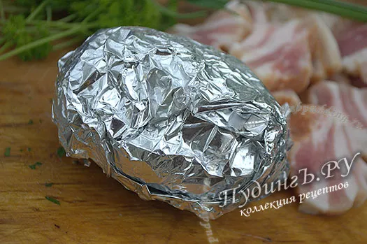 Картопля на мангалі з салом, як приготувати на (салом) Картопля на мангалі з салом, як приготувати на