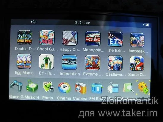 Китайська портативна ігрова консоль gameplayer psp mp5 (китайська) Китайська портативна ігрова консоль gameplayer psp mp5