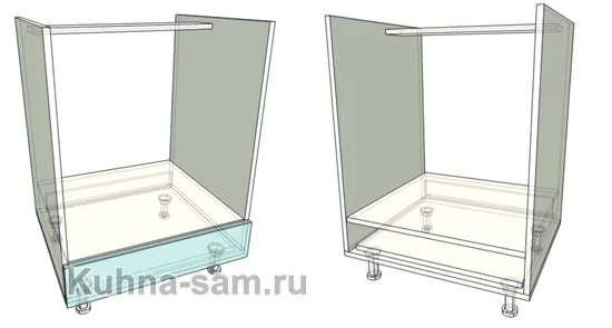 Кухонний короб в нижню базу під духовку - kuhna-sam (короб) Кухонний короб в нижню базу під духовку - kuhna-sam