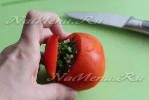 Малосольні помідори по-вірменськи з часником (малосольний) Малосольні помідори по-вірменськи з часником