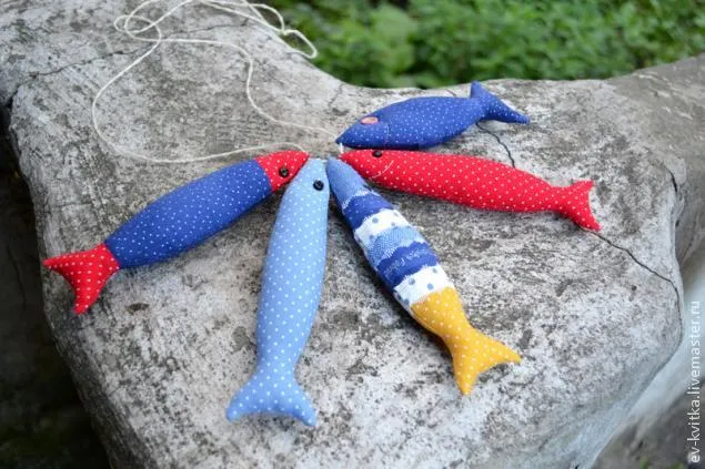 Майстер-клас текстильні рибки - ярмарок майстрів - ручна робота, handmade (нитки для шиття) Майстер-клас текстильні рибки - ярмарок майстрів - ручна робота, handmade