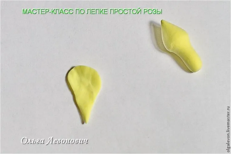 Майстер-клас з ліплення трояндочки з самозастигаюча глини - ярмарок майстрів - ручна робота,