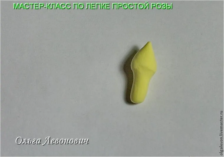 Майстер-клас з ліплення трояндочки з самозастигаюча глини - ярмарок майстрів - ручна робота,