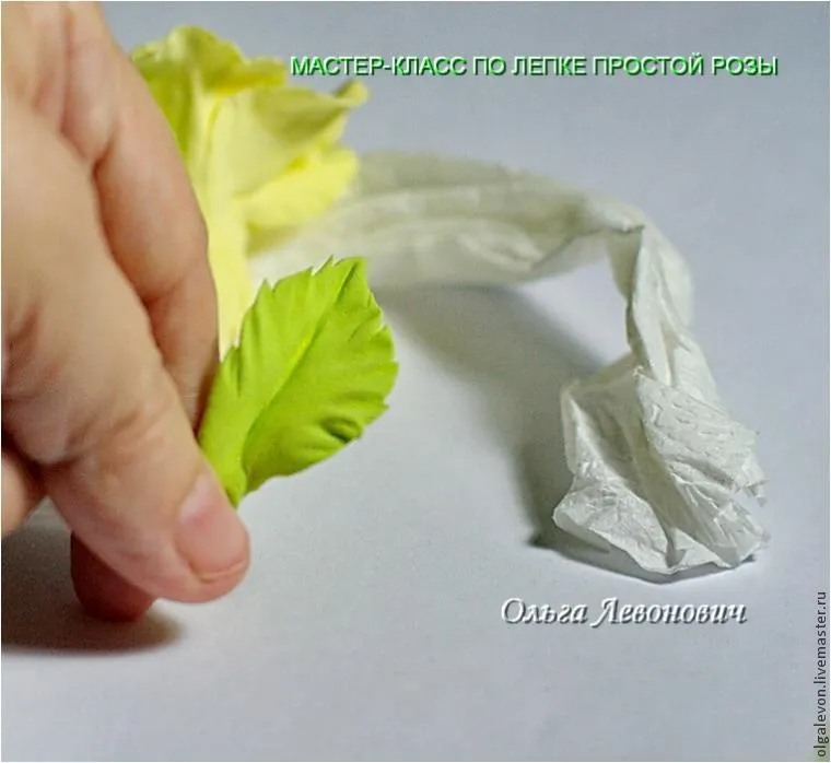 Майстер-клас з ліплення трояндочки з самозастигаюча глини - ярмарок майстрів - ручна робота,