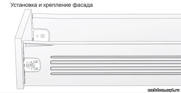 Метабокси і напрямні, збірка (дсп egger) Метабокси і напрямні, збірка