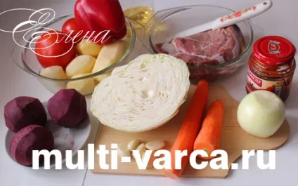 Борщ в мультиварці Редмонд, покроковий рецепт (мультиварці) Борщ в мультиварці Редмонд, покроковий рецепт