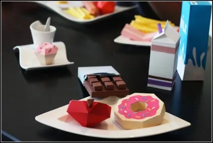 Паперова їжа від paper donut (паперова Paper Donut) Паперова їжа від paper donut