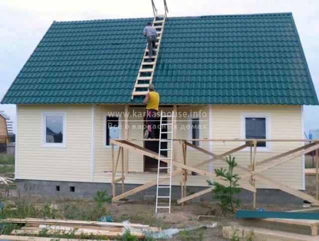 Досвід будівництва недорогого одноповерхового каркасного будинку під ключ, ціни, фото (будівництво одноповерхових каркасних будинків під ключ) Досвід будівництва недорогого одноповерхового каркасного будинку під ключ, ціни, фото